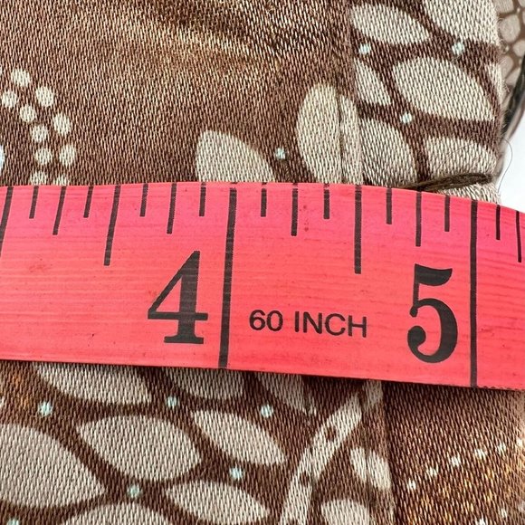 Thirty-One Shoulder Bag Brown Mandala Leather Straps Zip Closure - Picture 10 of 11